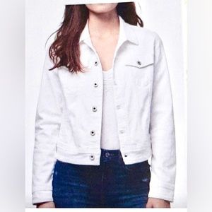 Ella Moss White Jean Jacket like NEW